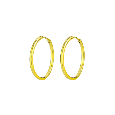 Roxana Hoops Sterling Silver 925 - Gold