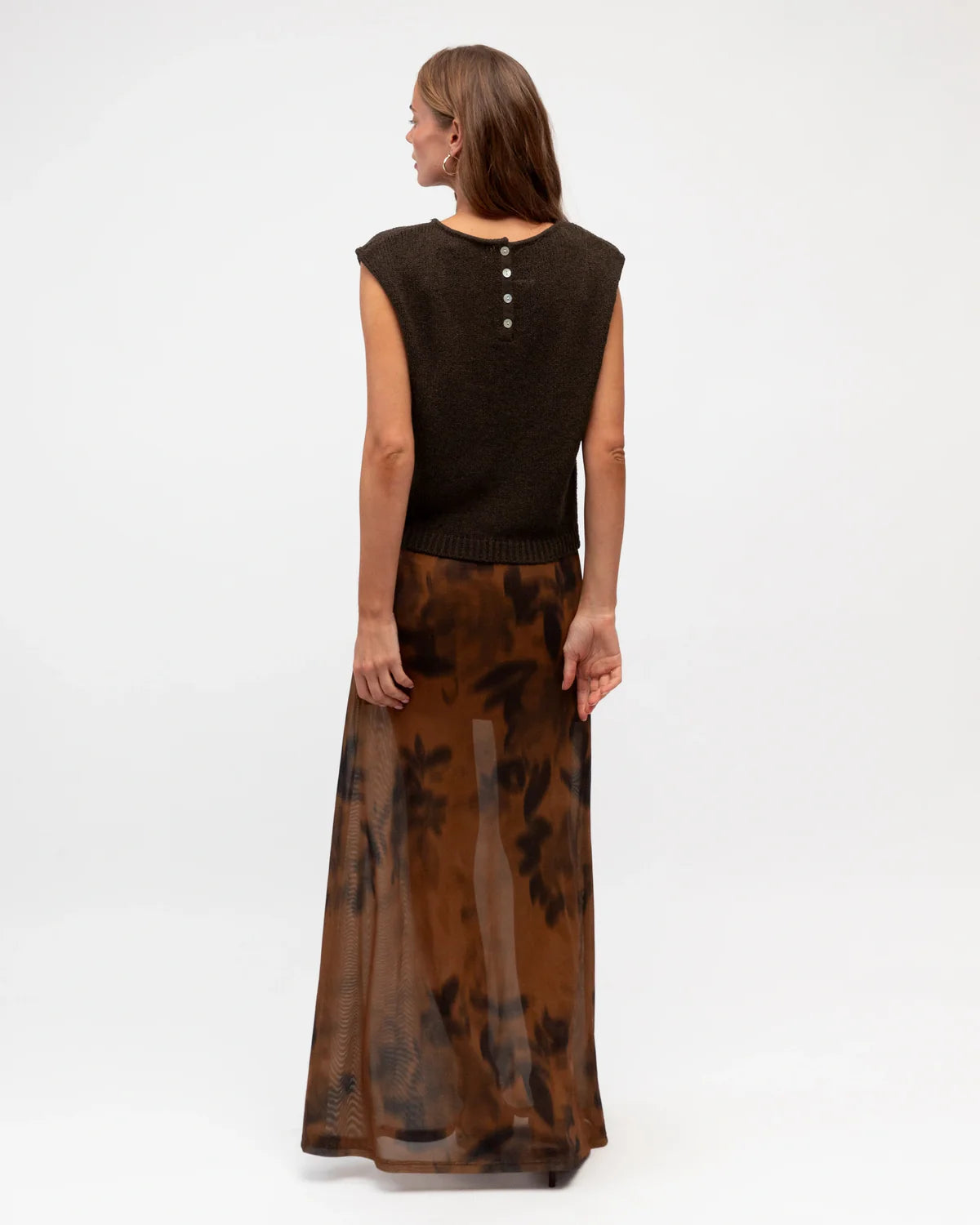 Hot Property Sheer Blur Maxi Skirt