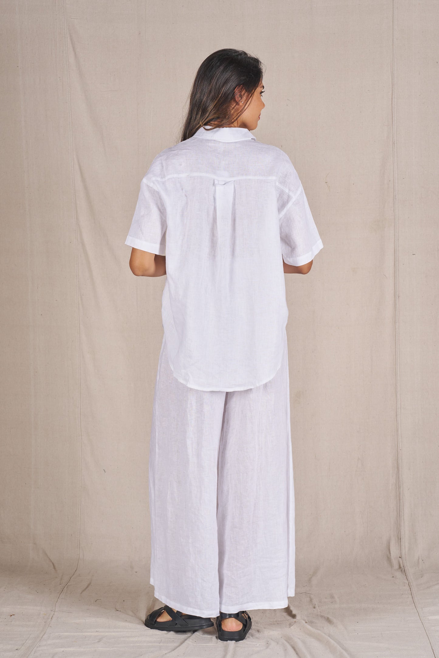Lusso Linen Shirt White