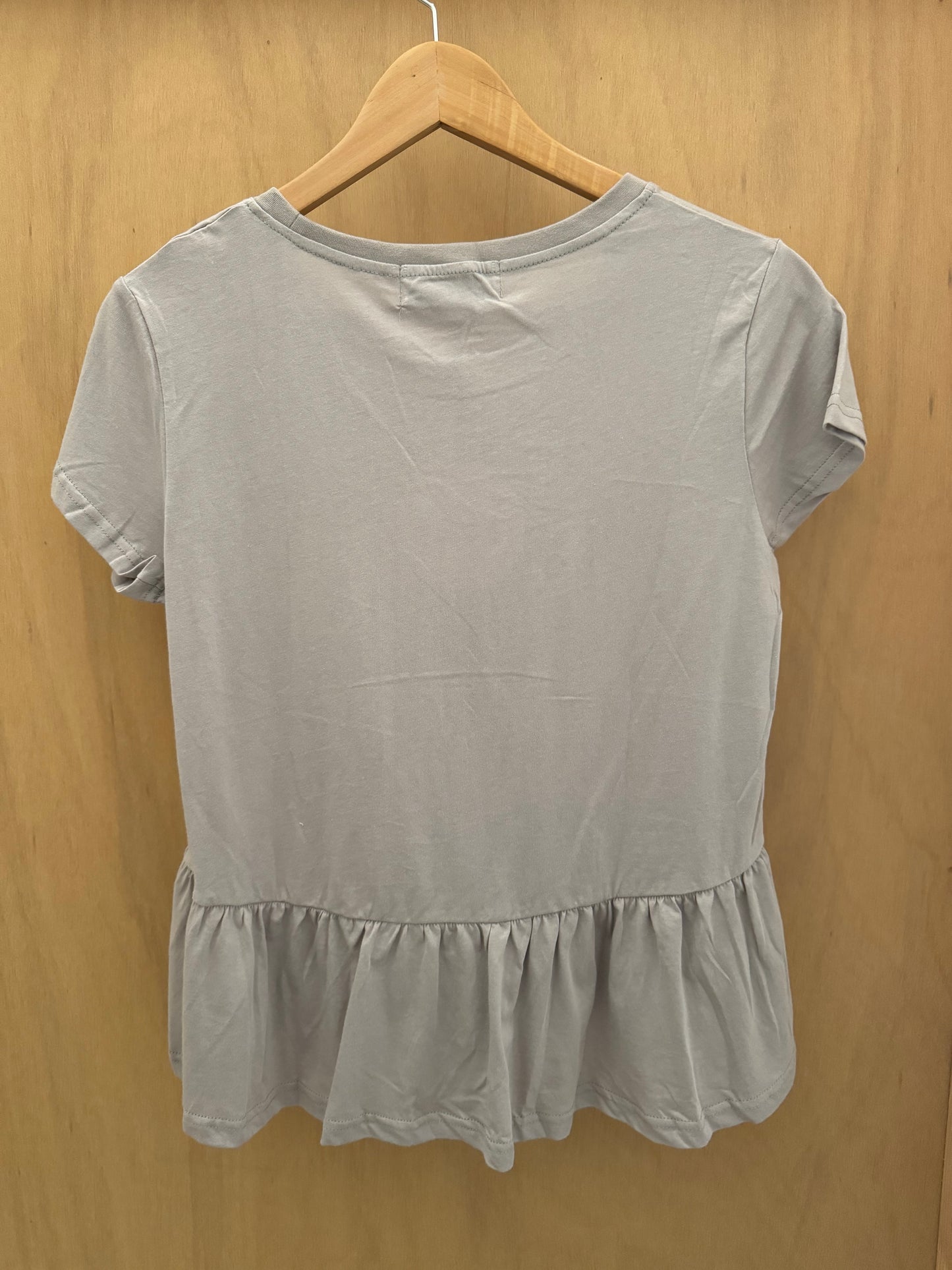 Madison Square Frill Tee Taupe