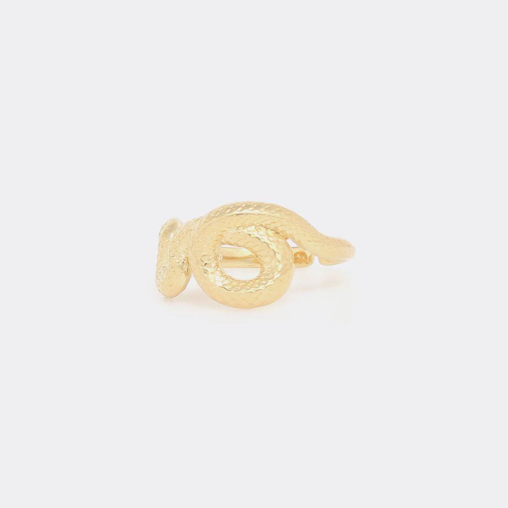 Ori Tao - Venin Snake Ajustable Ring Gold