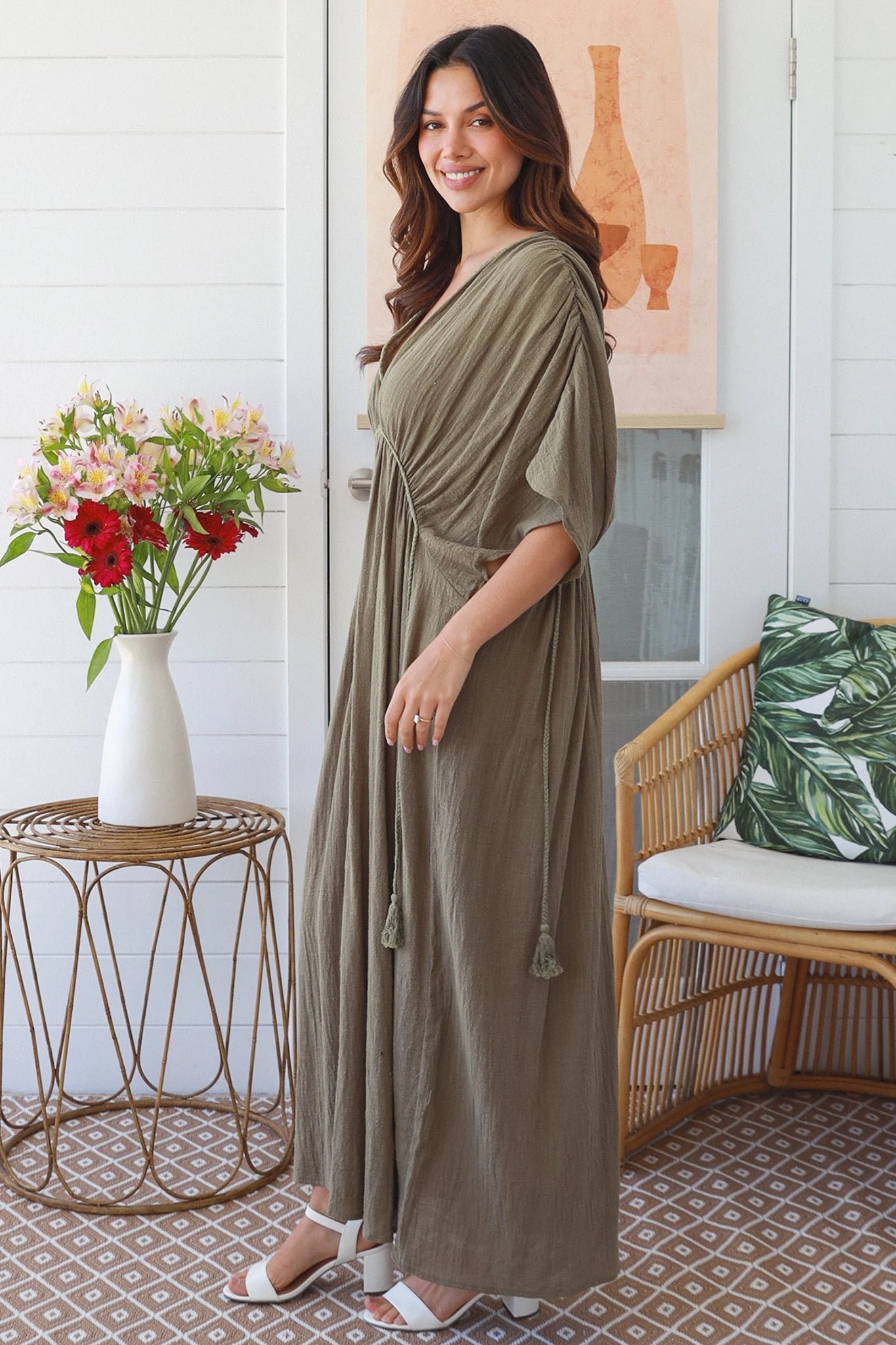 Eden Dress Khaki