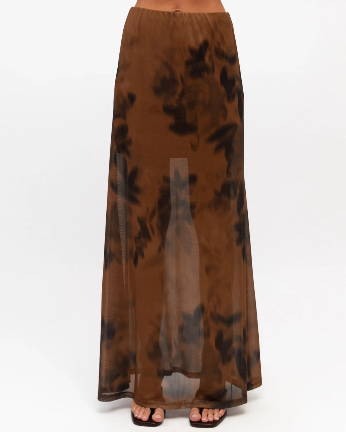 Hot Property Sheer Blur Maxi Skirt