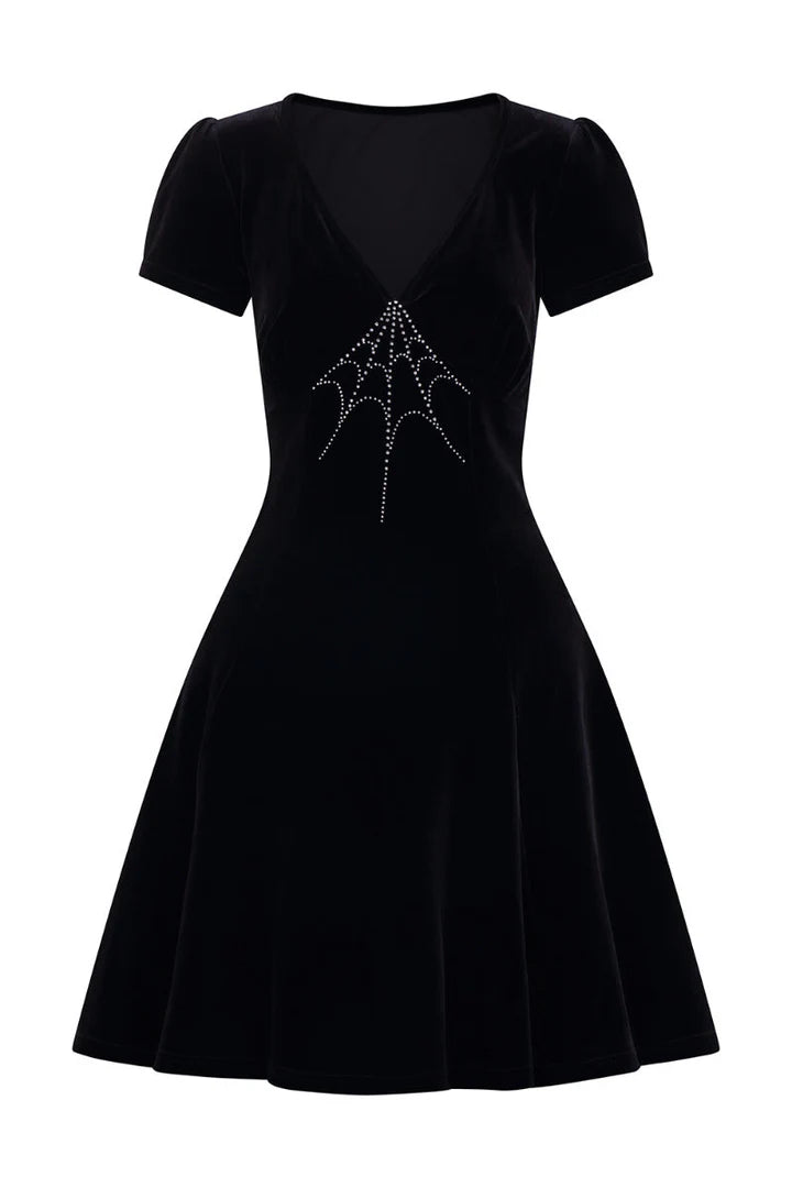 Morticia Dress Black