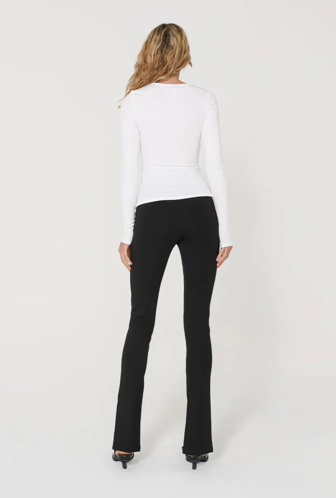 Henley Zip Pants Black